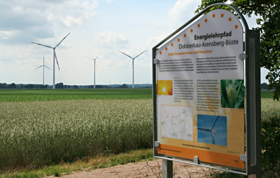 Schautafel Energielehrpfad Dobberkau-Arensberg-B&uuml;ste
